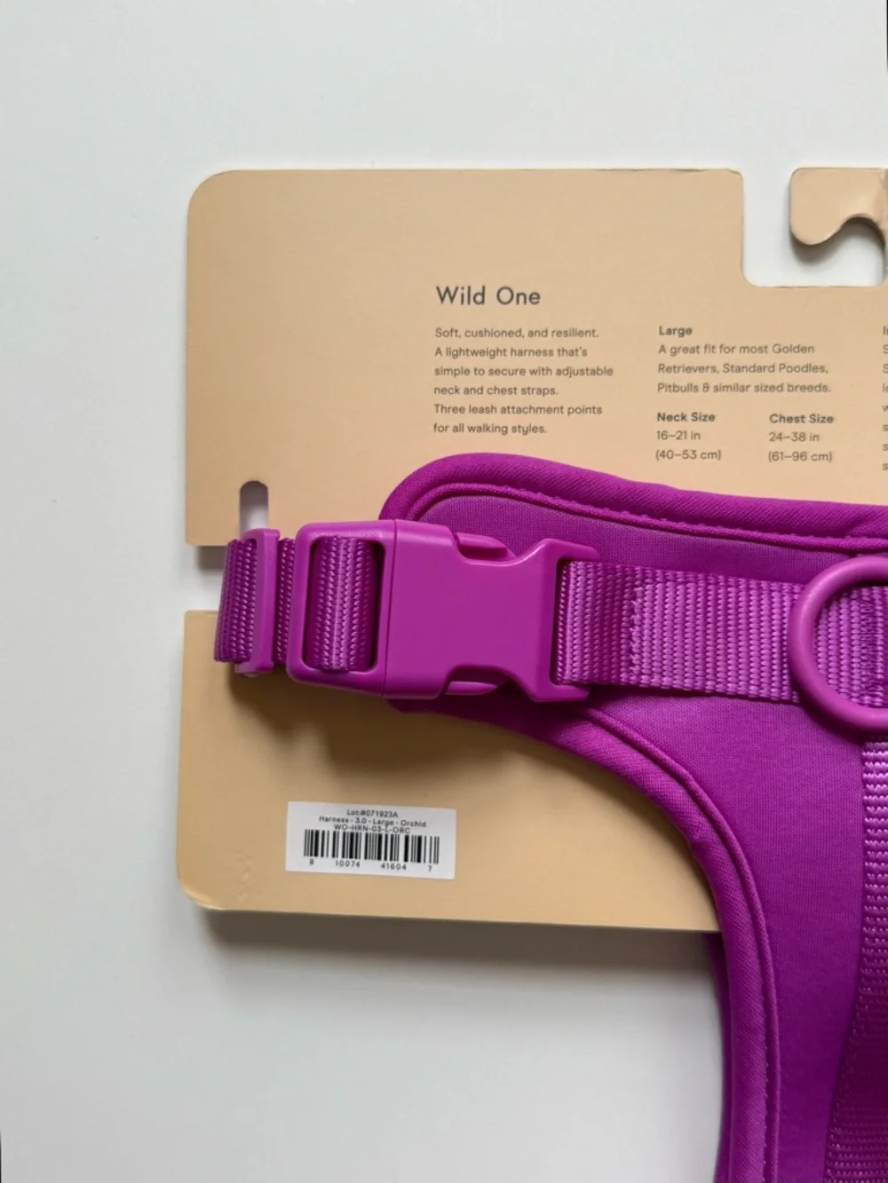 Wild One Dog Harness 3.0 - Large - Orchid